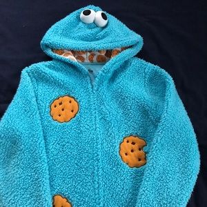 Adult Cookie Monster Onesie L